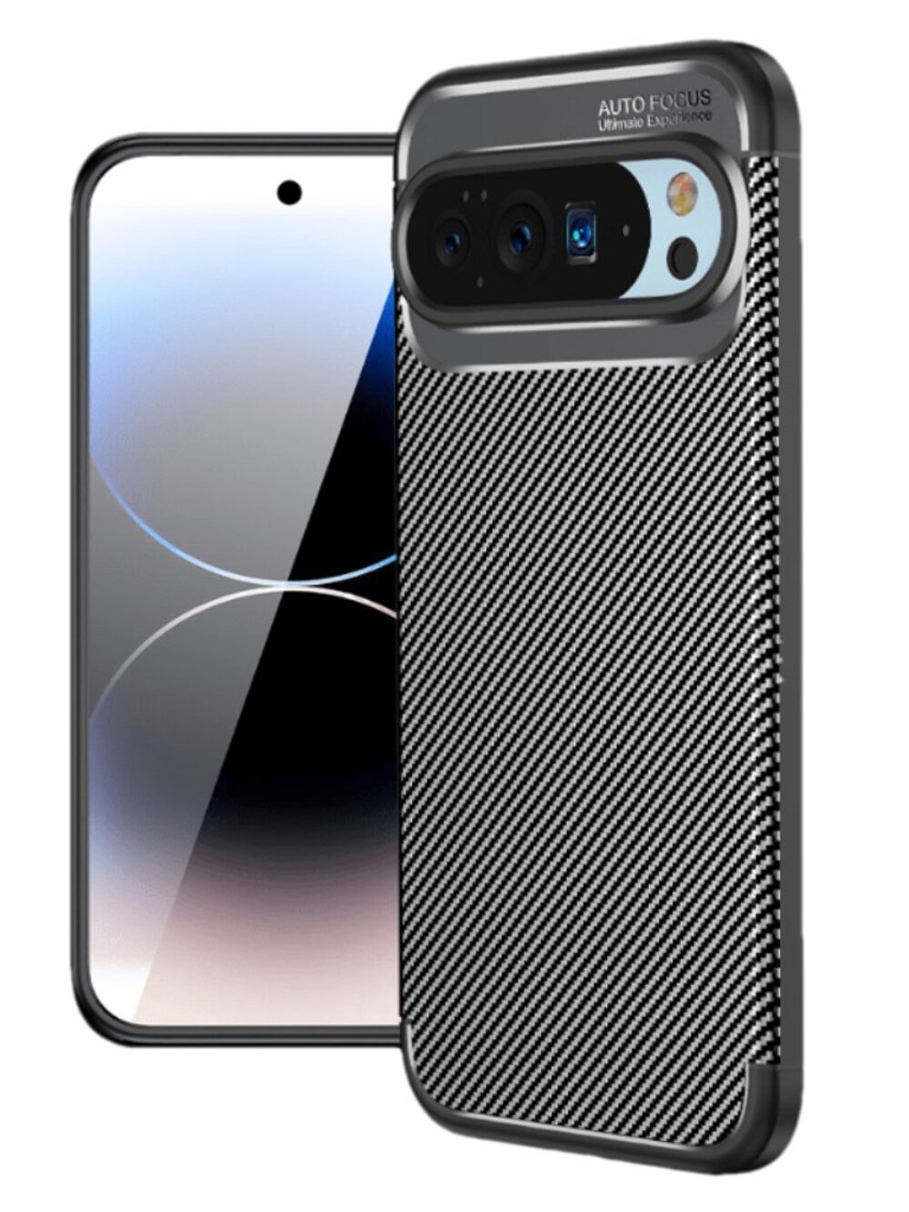 for Google Pixel 10/10 Pro/10 Pro XL/9/9 Pro/9 Pro XL Case Carbon Fiber Texture